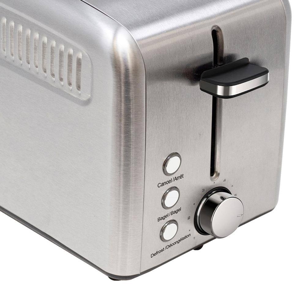 KALORIK 1400-Watt 2-Slice Stainless Steel Wide Slot Rapid Toaster TO 45356 SS