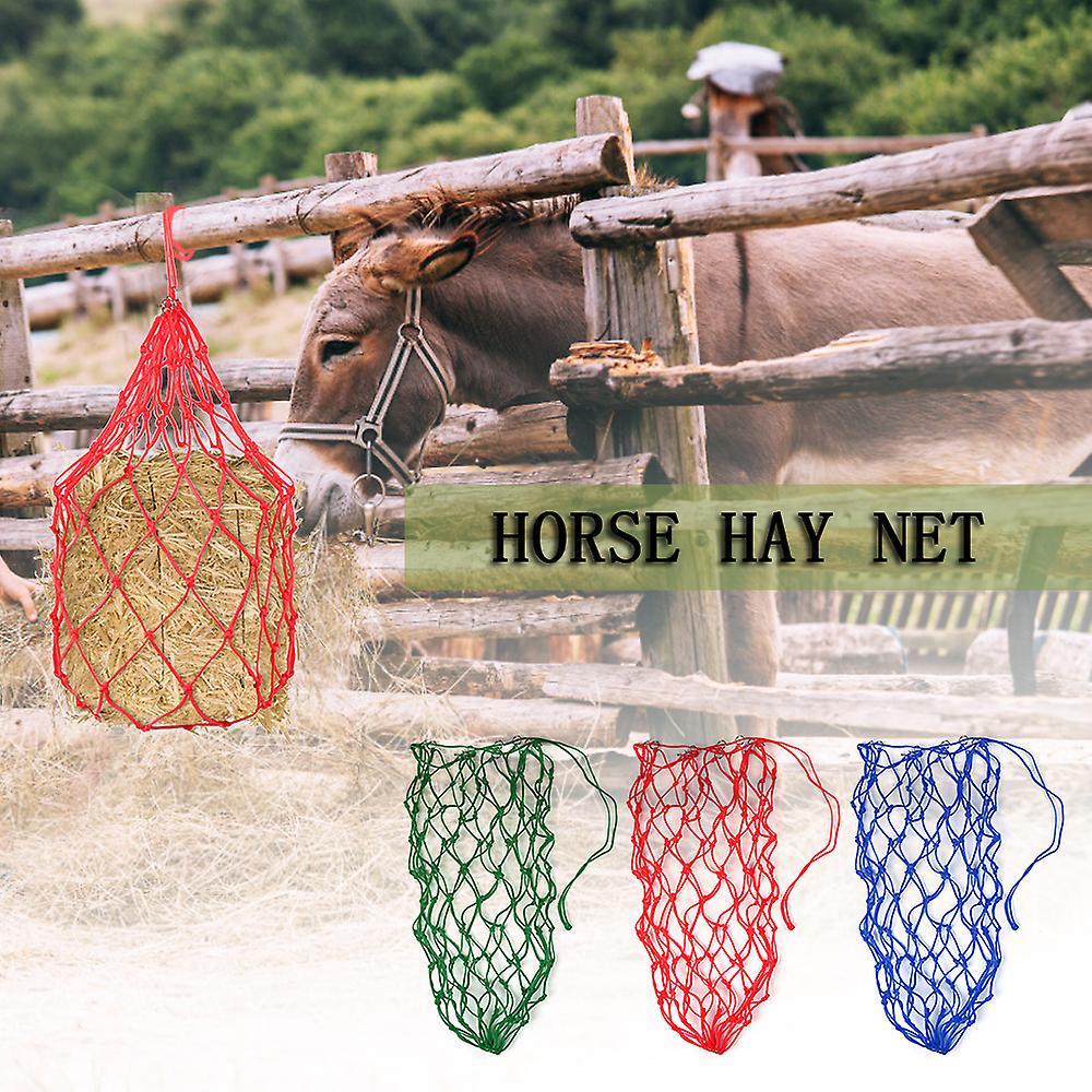 Horse Forage Bag Donkey Feeding Bag Slow Feeder Hay Net Equestrian Feeding Supply  5