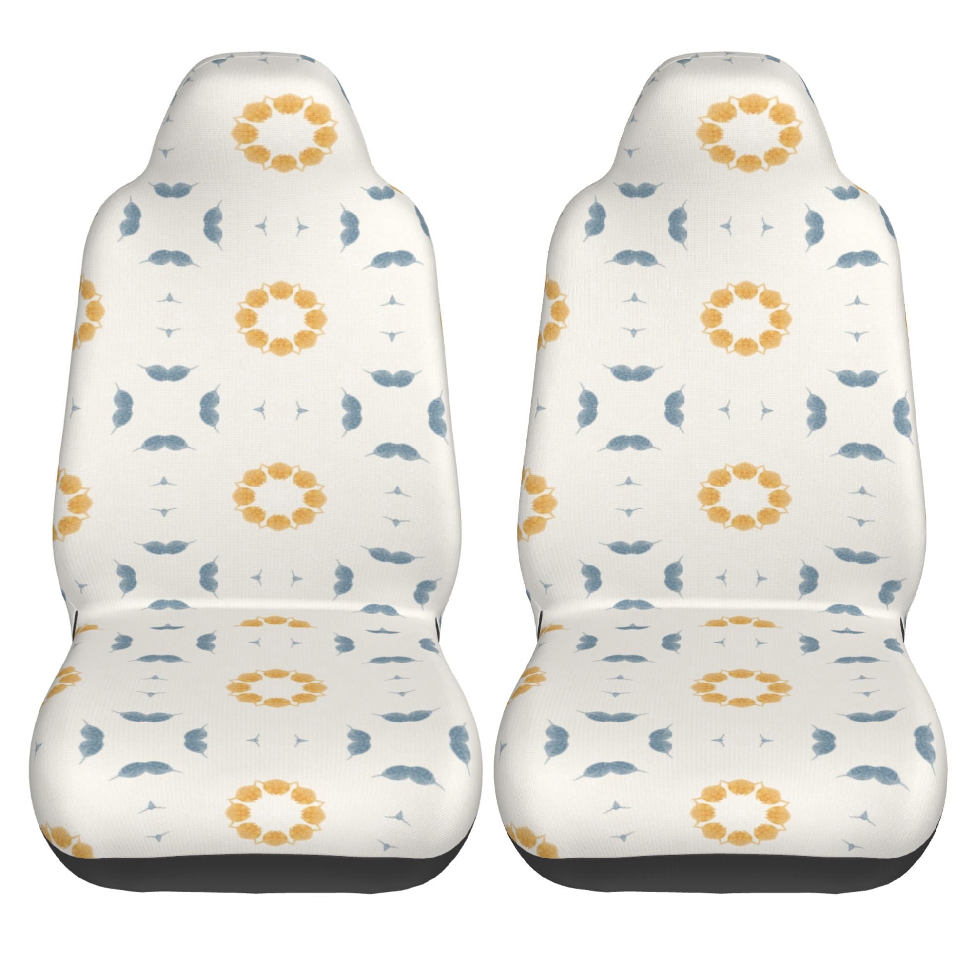 ZICANCN Car Seat Cover Geometric Floral Print Car Front Seat Covers Protectors ， Automotive Seat Covers for Cars Trucks Suv