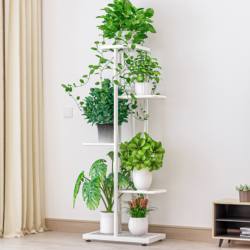 5-Tier Display Shelf Flower Pots Rack Plant Stand Potting Ladder Planter Stand Heavy Duty Storage Shelving Rack for Potted Plants