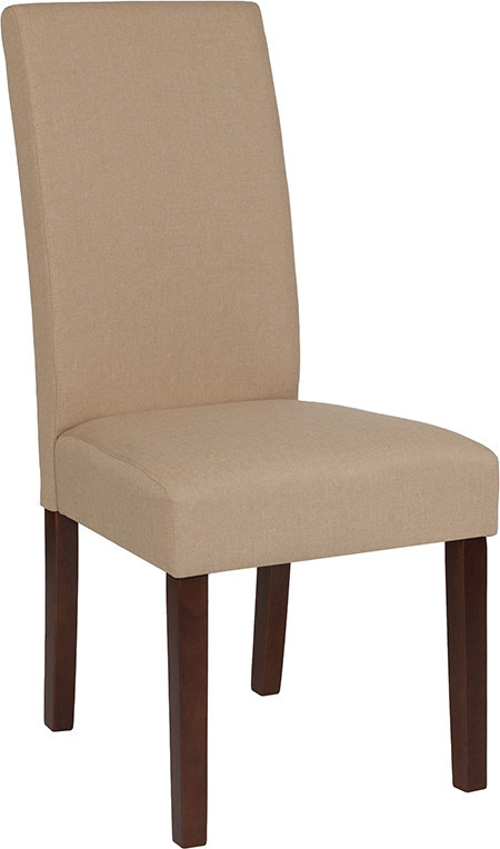 Greenwich Series Beige Fabric Parsons Chair   Transitional   Dining Chairs   by Homesquare  Houzz