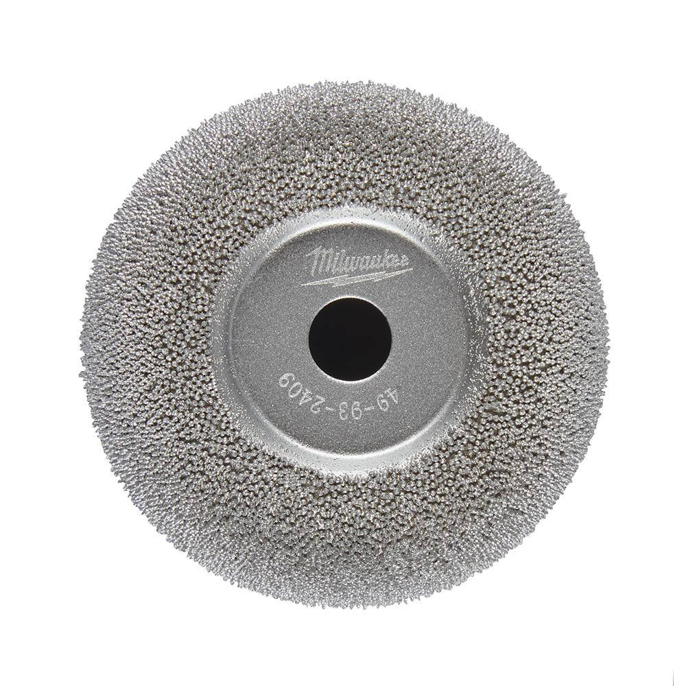 MW 2-12 in. Flared Contour Low Speed Tire Buffing Wheel 49-93-2409