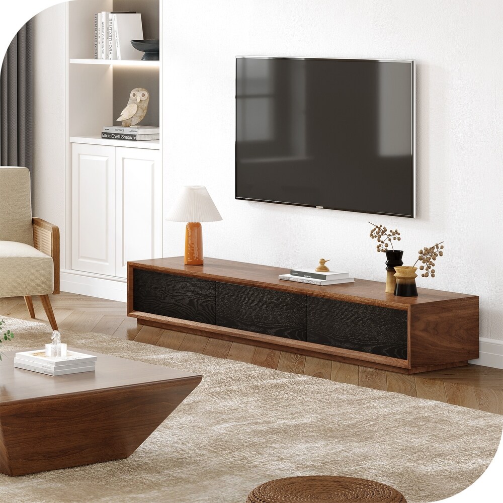 70 inch Modern Wooden TV Stand Media console with 3 Drawers