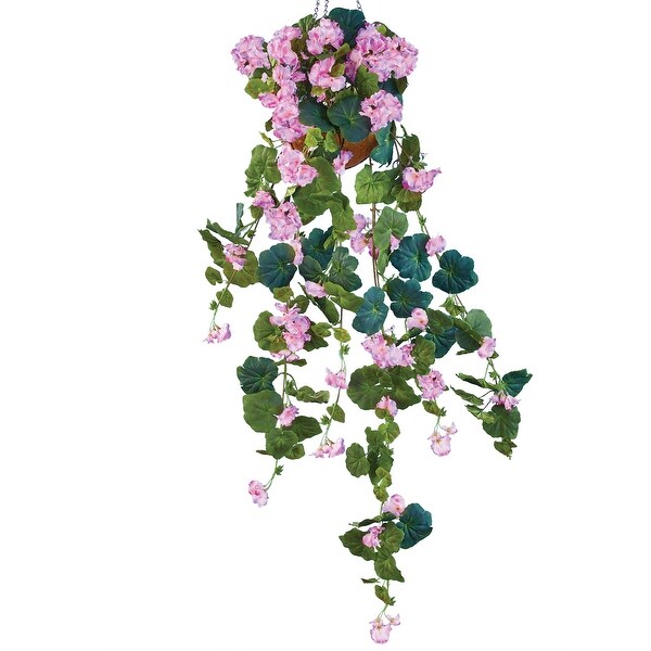 Hanging Artificial Colorful Begonia Bush Plant