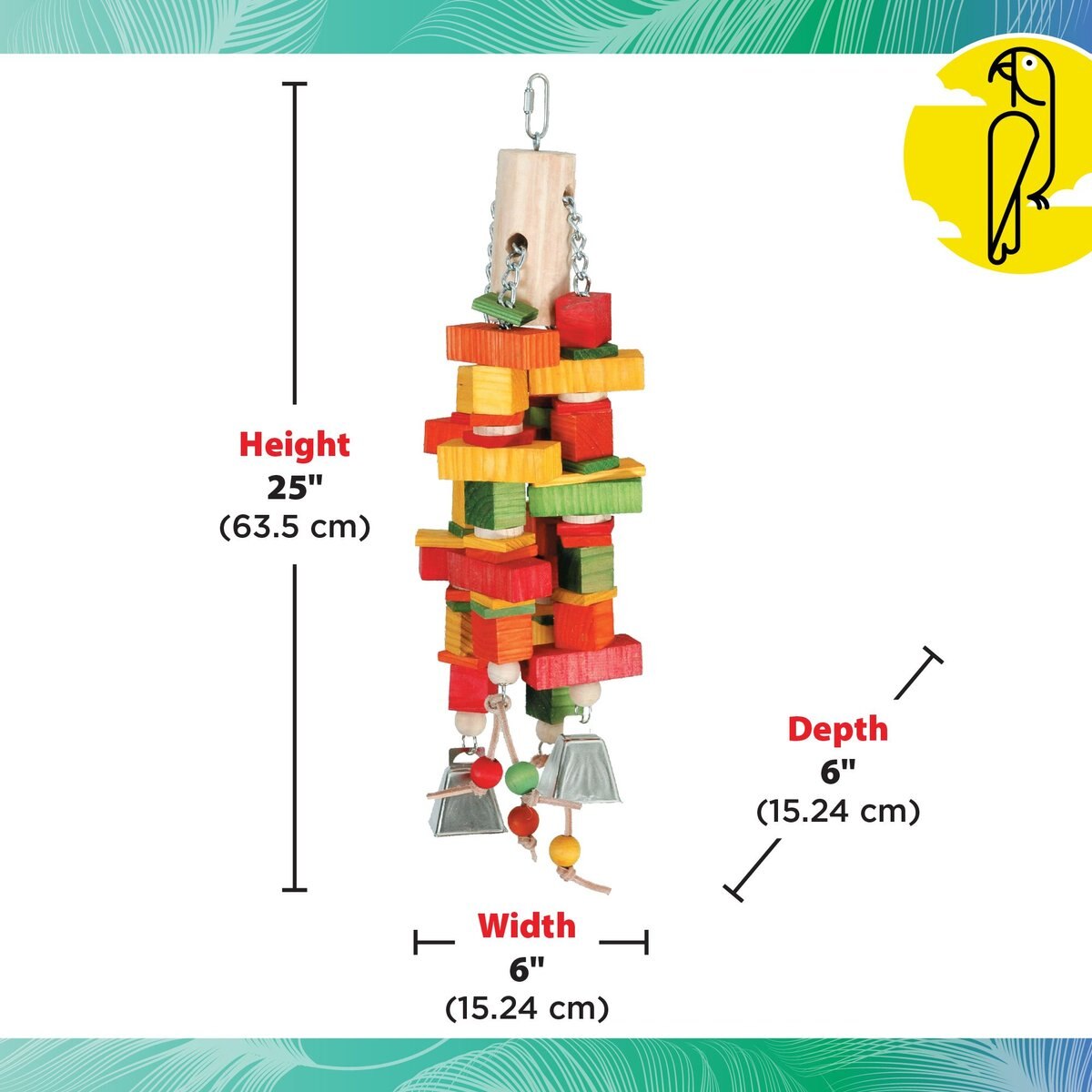 Caitec Featherland Paradise Chewin Log Bird Toy