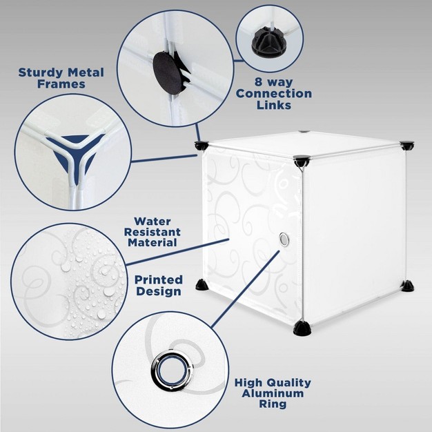 Mount it Modular Cube Storage Organizer 9 Cubes