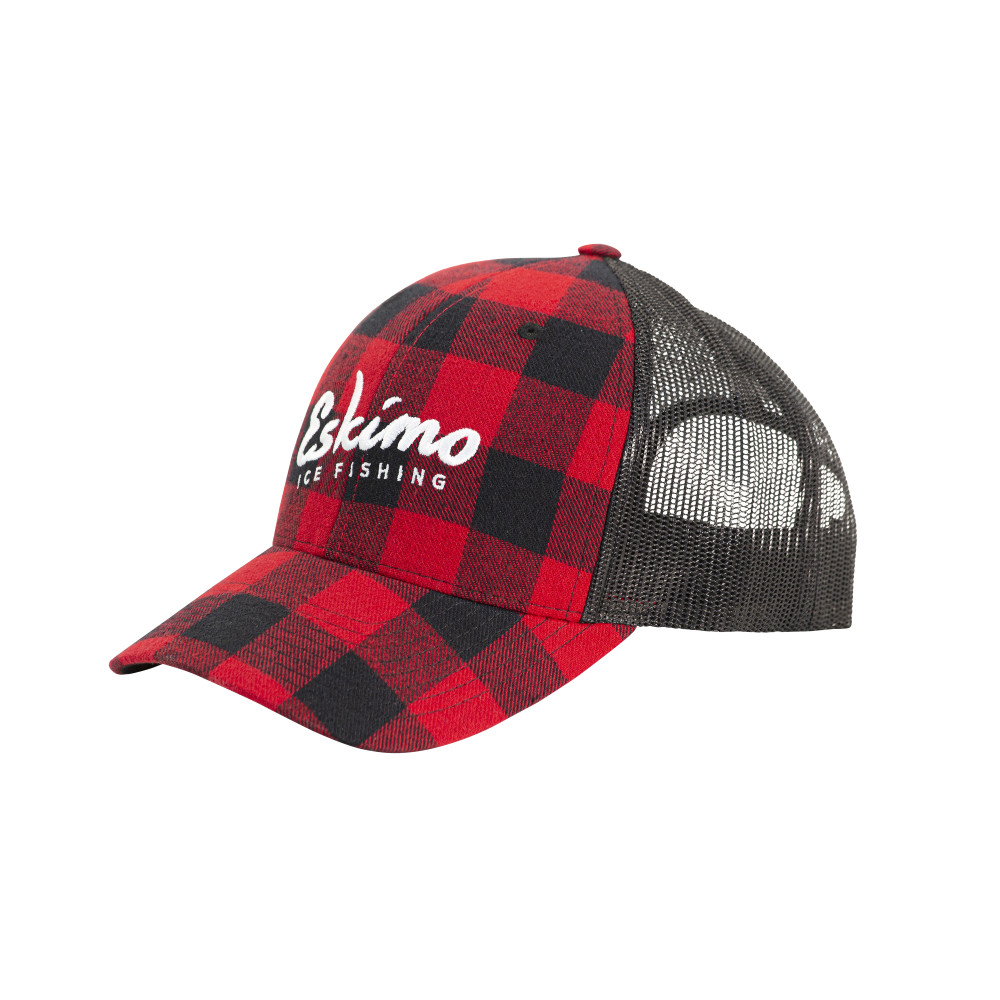 Eskimo Buffalo Plaid Trucker Cap ;