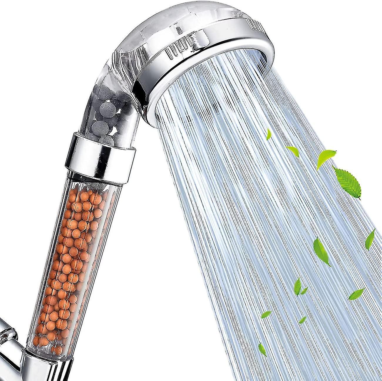 Shower Head， Filter Filtration High Pressure Saving 3 Mode Function Handheld Shower For Dry Skin And