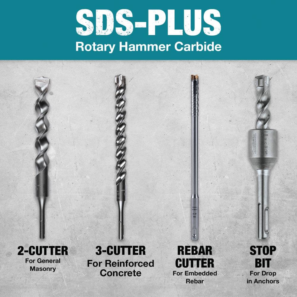 Makita Vacuum Attachment SDS Plus Hollow Dust Extraction Drill Bits