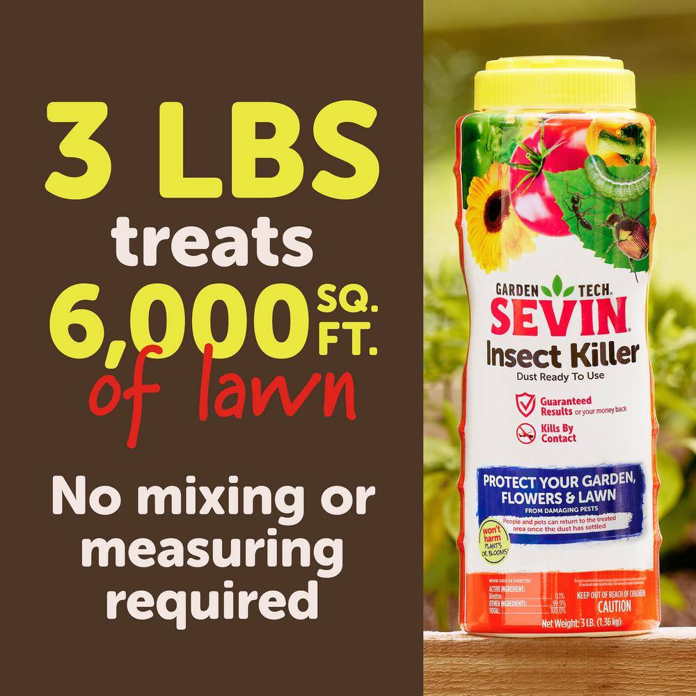 Sevin 3 lbs. Ready to Use Garden Insect Killer Dust 100539964