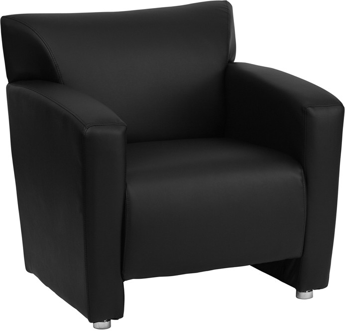 HERCULES Majesty Series Black Leather Chair   Contemporary   Armchairs And Accent Chairs   by Pot Racks Plus  Houzz