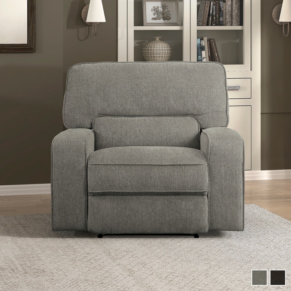 Eymard Chenille Fabric Power Reclining Chair