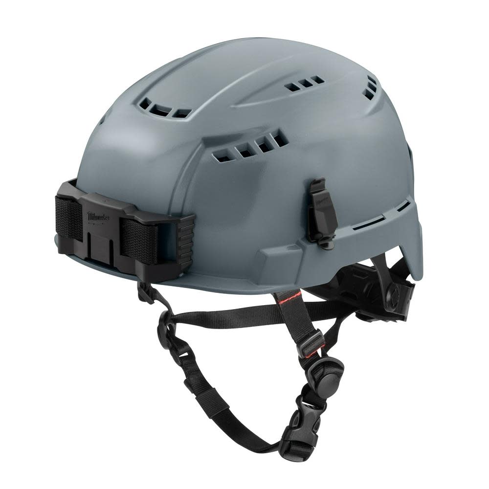 Milwaukee Gray Vented Helmet with BOLT Type 2 Class C