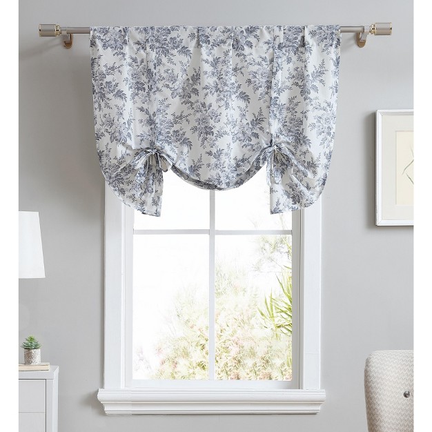 Laura Ashley Annalise Floral Valance 50x25 Grey