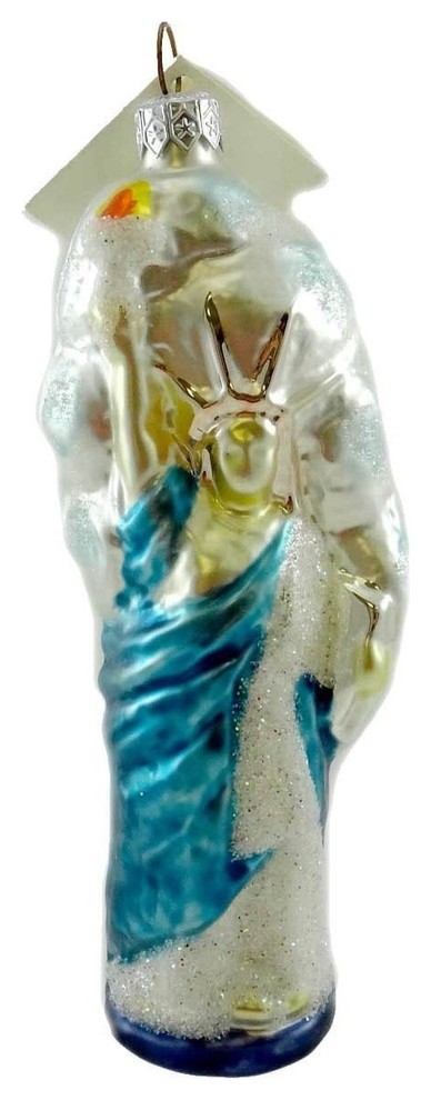 Larry Fraga STATUE OF LIBERTY Blown Glass Christmas Ornament Patriotic 2006   Contemporary   Christmas Ornaments   by Story Book Kids Inc  Houzz