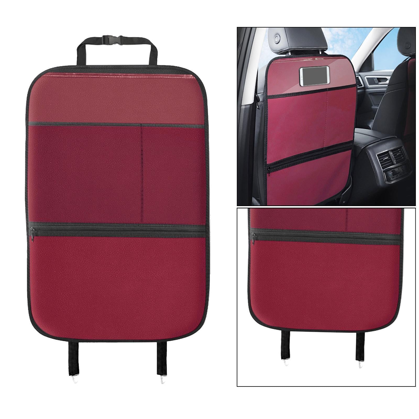 Car seat back protectors， covers for the back of your front Red Large