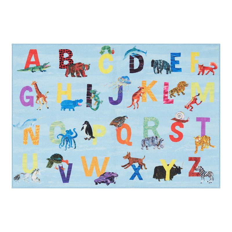 Eric Carle Elementary Animal Alphabet Kids Area Rug