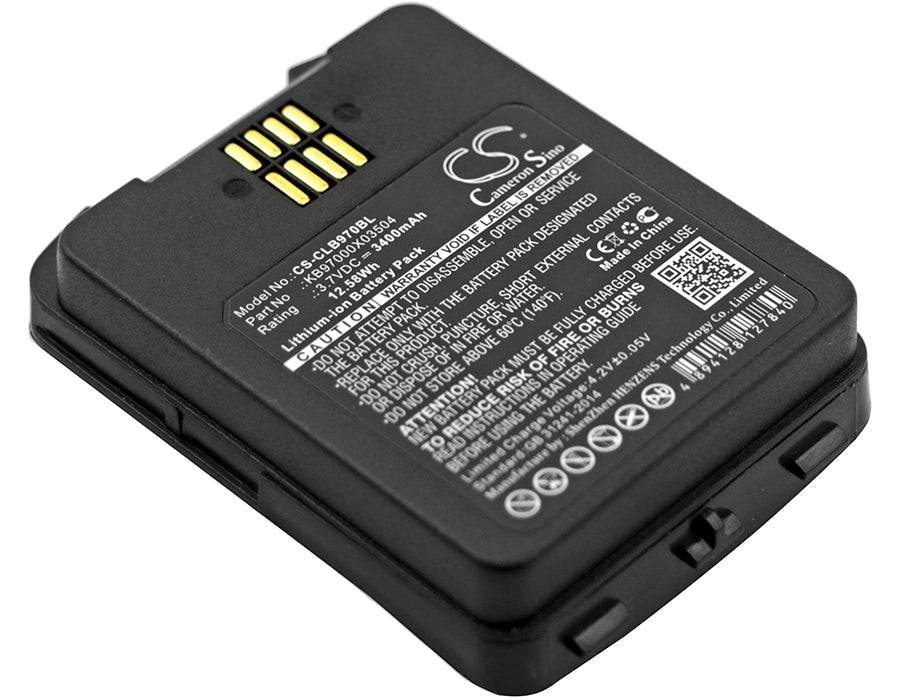 Cipherlab 9700 3400mAh Replacement Battery BatteryClerkcom Barcode