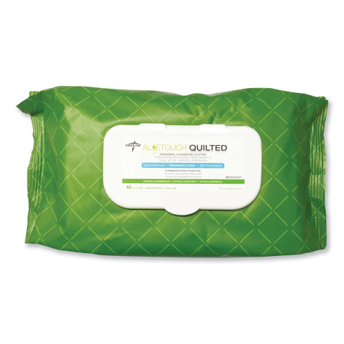 Medline FitRight Select Premium Personal Cleansing Wipes， 8 x 12， 48/Pack (MSC263625)