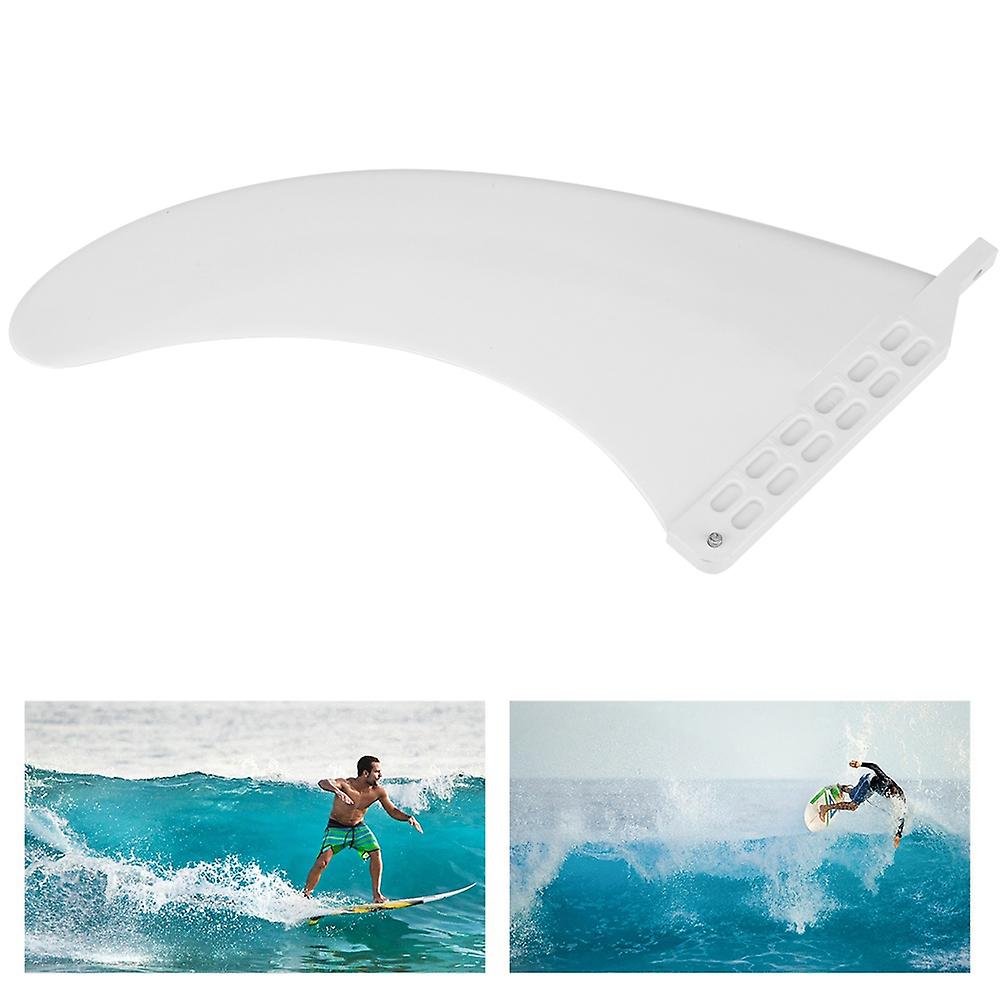 9inch Portable Nylon Fibre Surfboard Surf Fin Surfing Accessory Replacement Whitewhite 9inch