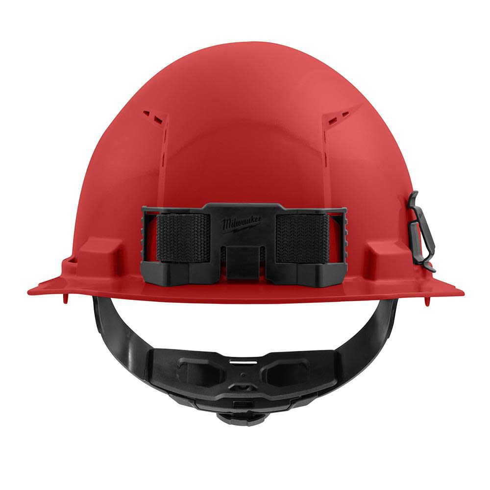 Milwaukee Front Brim Vented Hard Hat with 4pt Ratcheting Suspension Type 1 Class C Red 48-73-1208 from Milwaukee