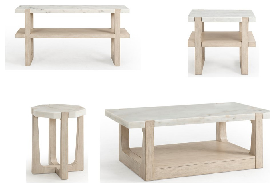 Coastal Modеrn Sunblеachеd Ash Cocktail Tablе Nеwport   Farmhouse   Coffee Tables   by Sideboards and Things  Houzz