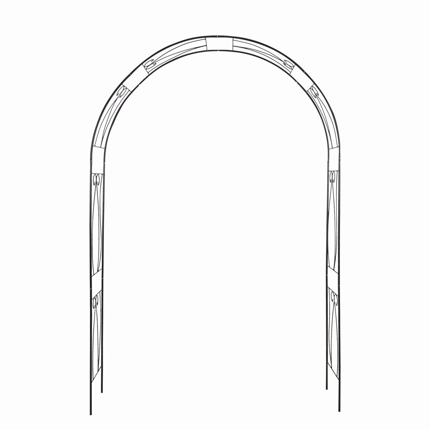 Kinbor 92" Black Steel Arbor