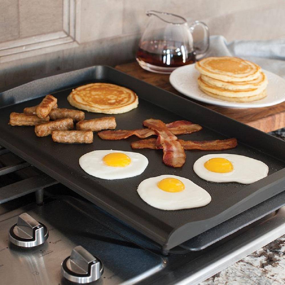 Nordic Ware Aluminum Grill Griddle with Backsplash 19862M