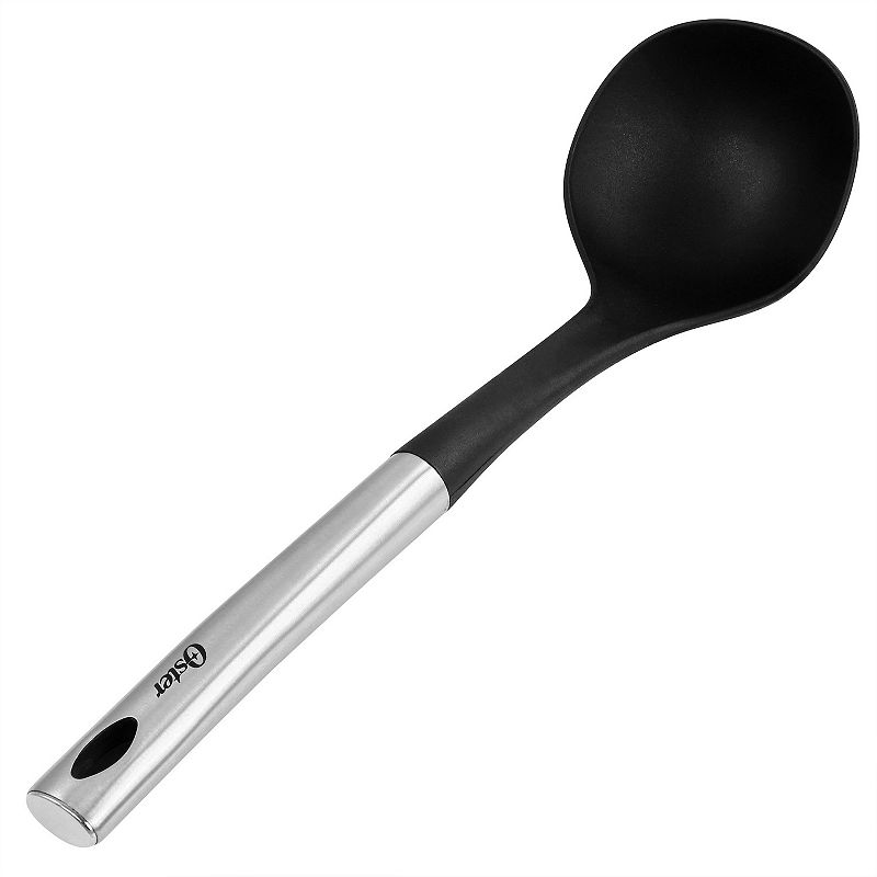 Oster Cocina Baldwyn Nylon Ladle Kitchen Utensil with Stainless Steel Handle