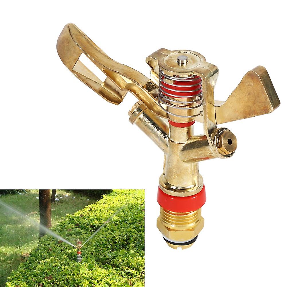 1/2 Inch Connector Brass Rotate Rocker Arm Water Sprinkler Spray Nozzle Garden Irrigation