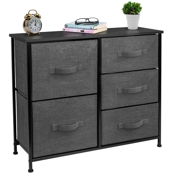 Dresser w/ 5 Drawers - Furniture Storage Tower Unit for Home， Bedroom - - 26062248