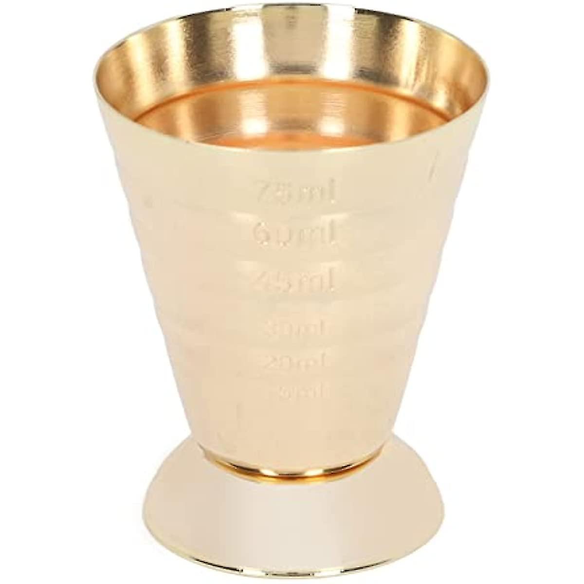 Stainless Steel Cocktail Jiggers  Bar Measuring Cup  Jiggers Shot Pourer For Liquid Or Crafting Cocktails(gold)