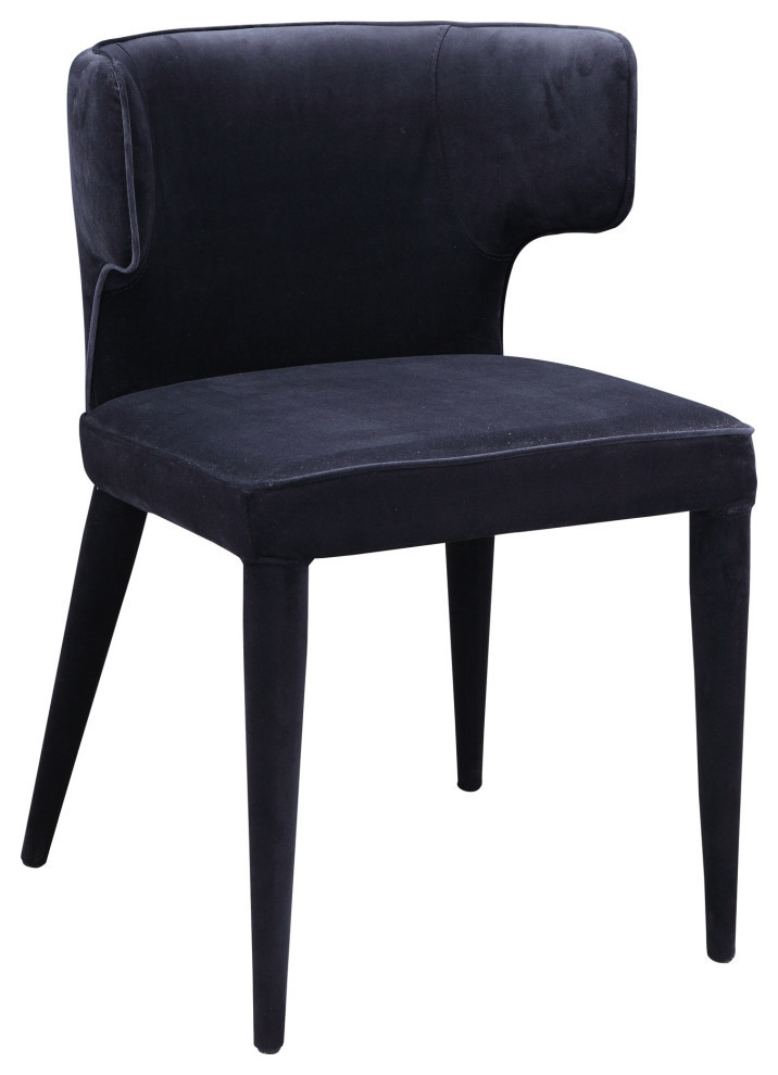 Jennaya Dining Chair Black   Midcentury   Dining Chairs   by Kolibri Decor  Houzz