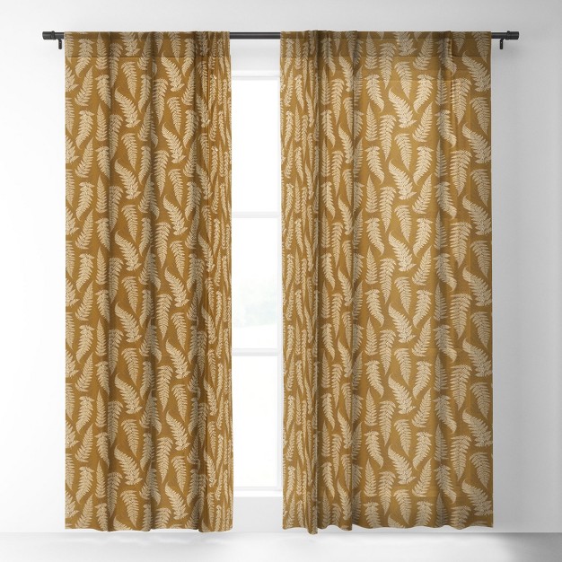 Avenie Countryside Garden Ferns Single Panel Sheer Window Curtain Society6