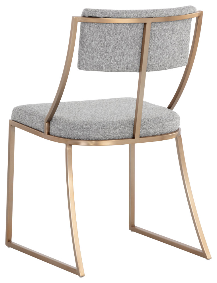 Makena Dining Chair Monument Pebble   Contemporary   Dining Chairs   by Sunpan Modern Home  Houzz