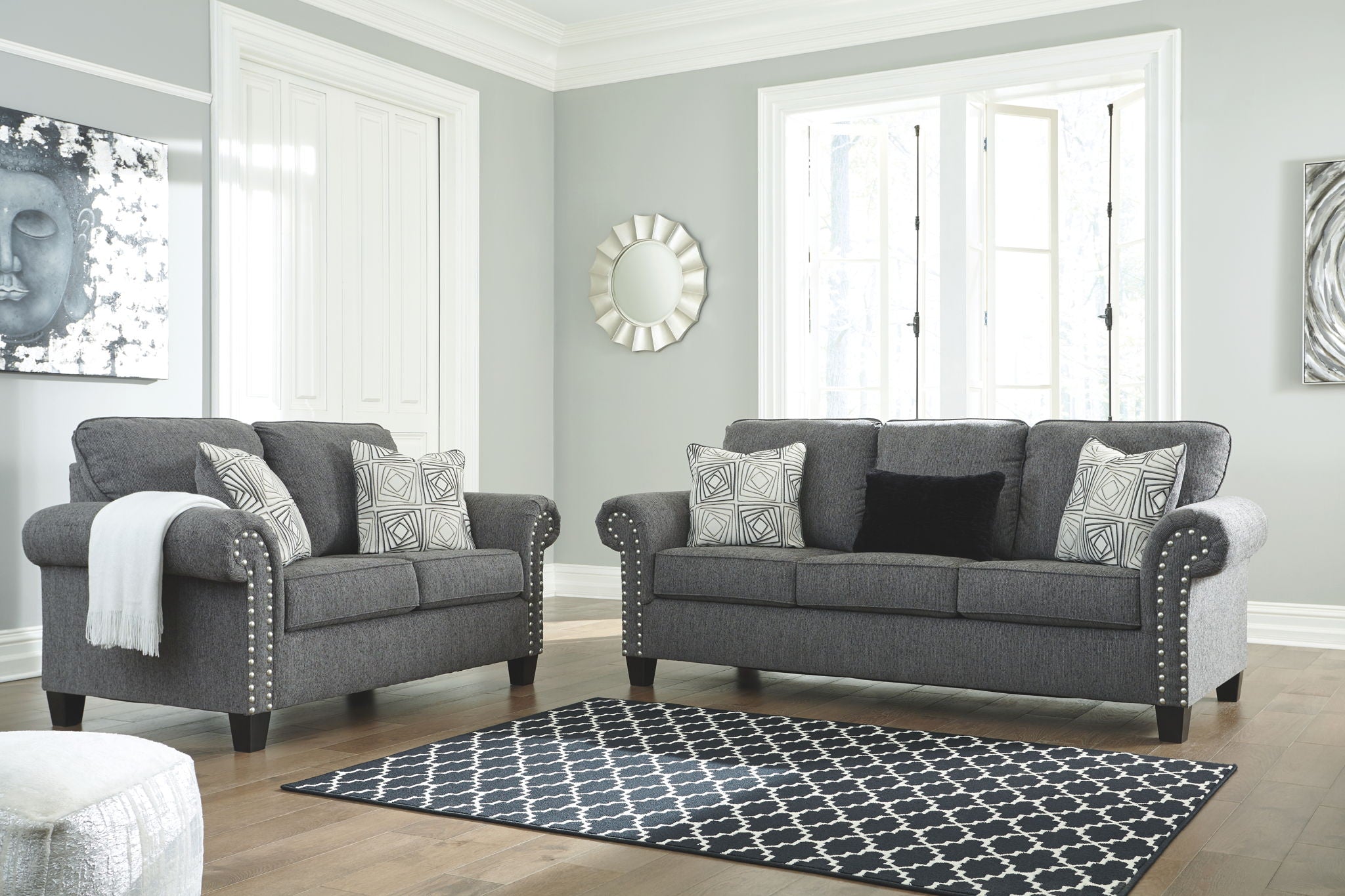 Agleno Sofa and Loveseat