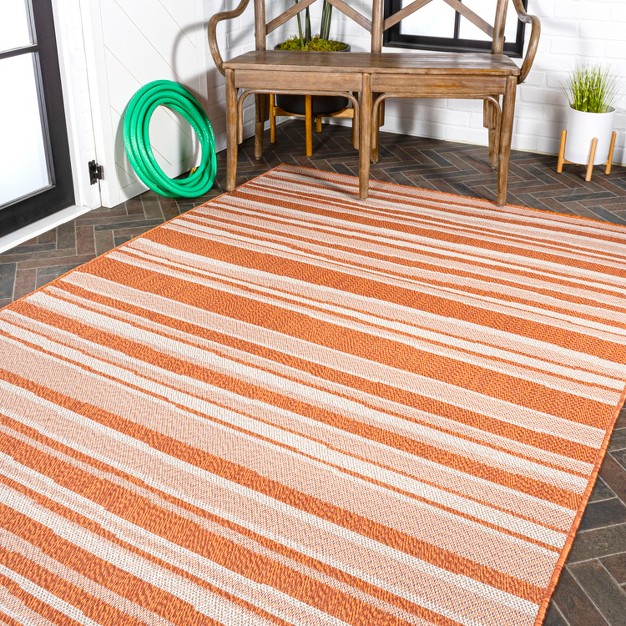 Castara Wavy Stripe Modern Indoor outdoor Area Rug Jonathan Y