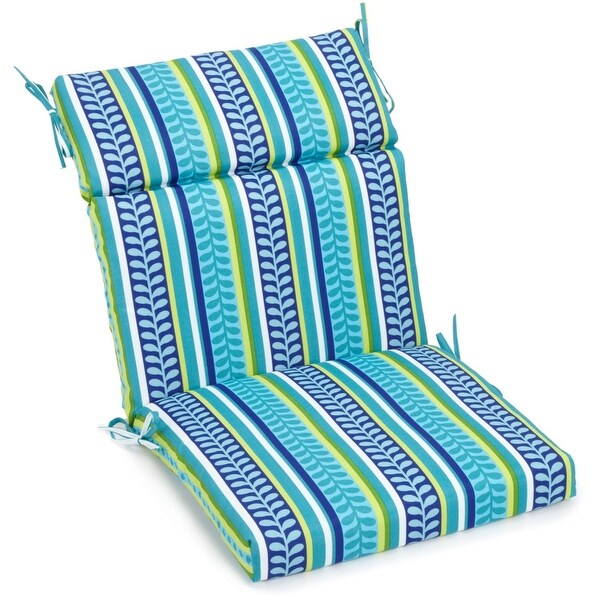 18-inch by 38-inch Three-section Outdoor Seat/Back Chair Cushion - 38