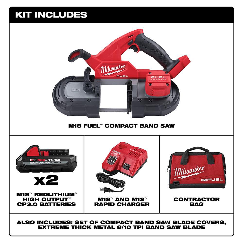 Milwaukee M18 FUEL Compact Band Saw Kit 2829-22 from Milwaukee