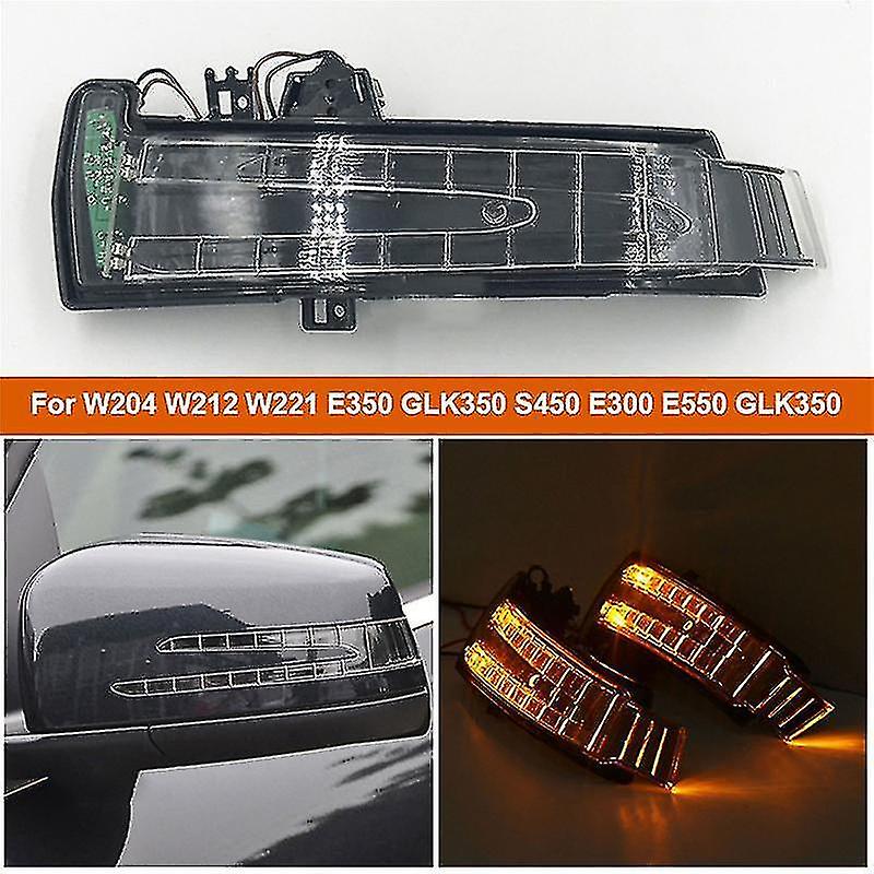 1pair Rear View Mirror Turn Signal Light For W204 W212 W221 E350 Glk350 S450 E300 E550 Glk350