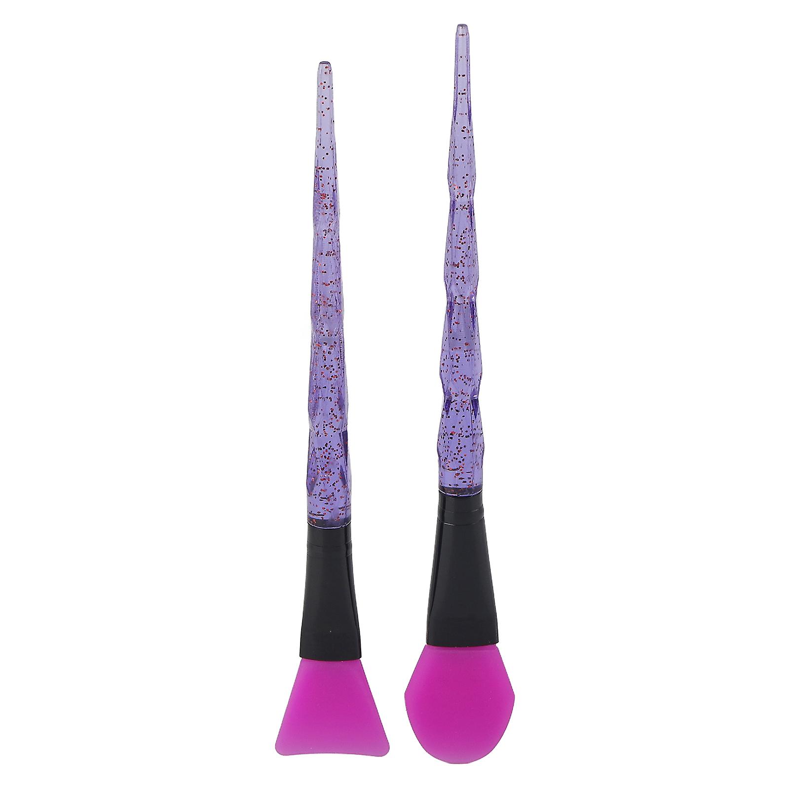 2pcs Professional Mask Brushes Set Soft Silicone Face Mask Brush Makeup Brush Diy Tool 4#