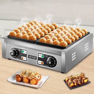 VEVOR Commercial Takoyaki Maker 56 PCs Octopus Fish Ball Machine 2000 W Takoyaki Grill Maker Waffle Cone Waffle Maker ZYWZJSB56G0000001V1