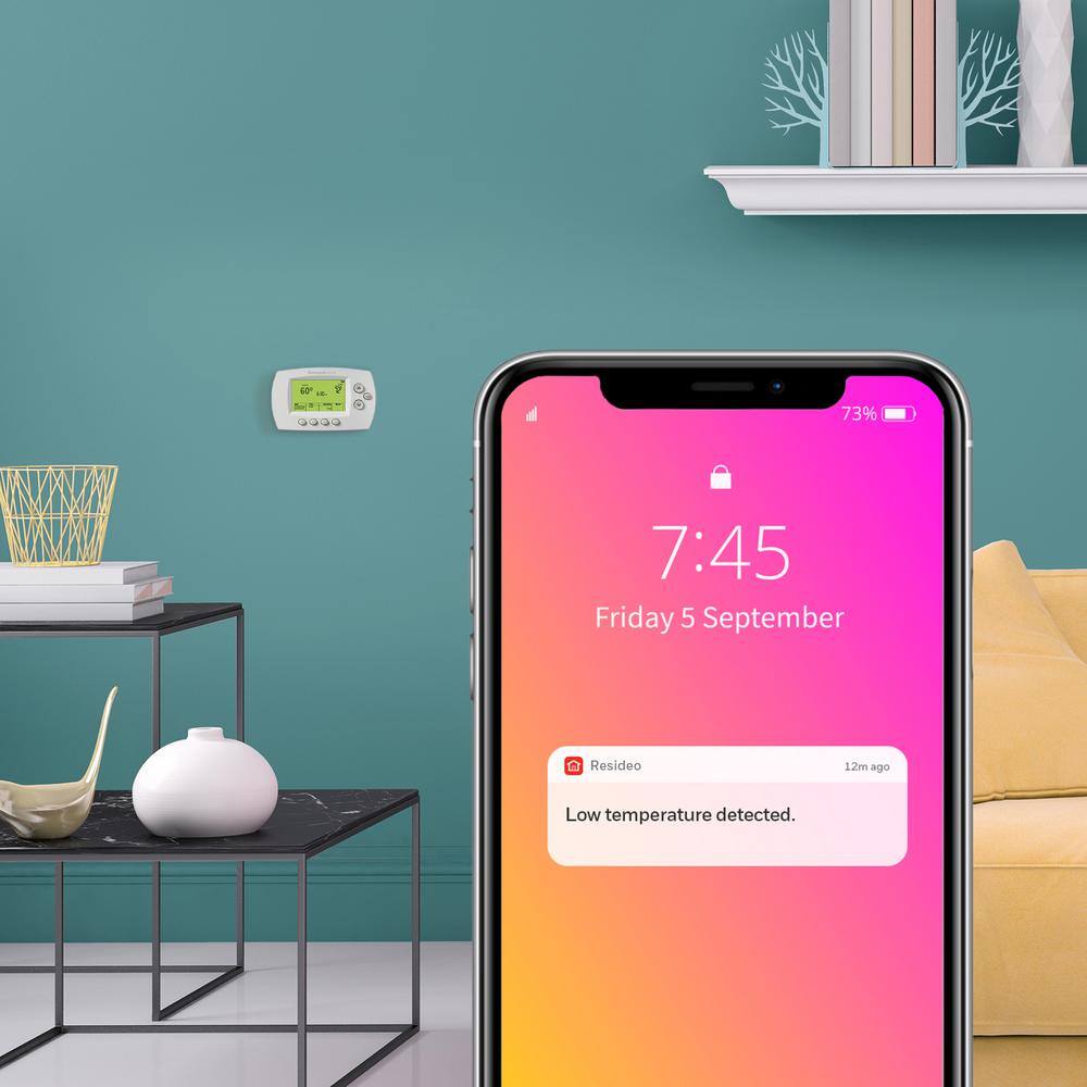 Honeywell Home Wi-Fi 7-Day Programmable Smart Thermostat with Digital Backlit Display RTH6580WF