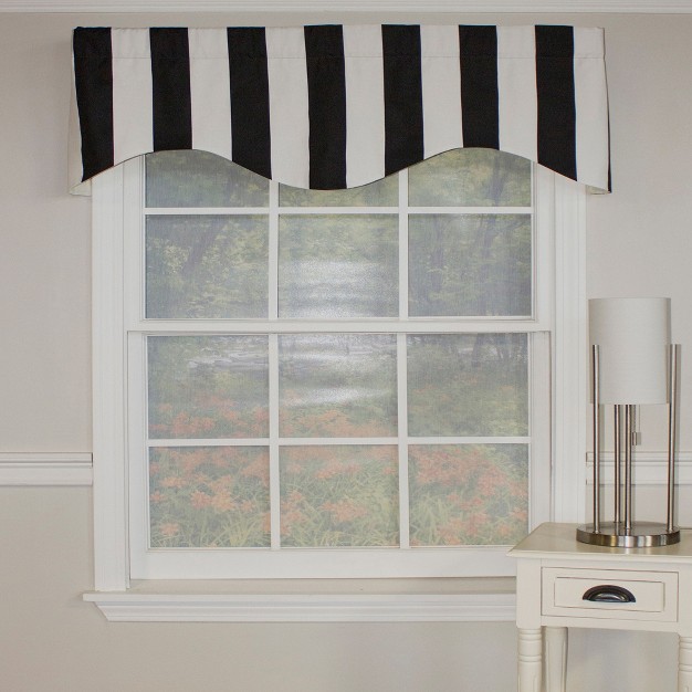 Rod Pocket Valance 50 quot X 17 quot Black By Rlf Home