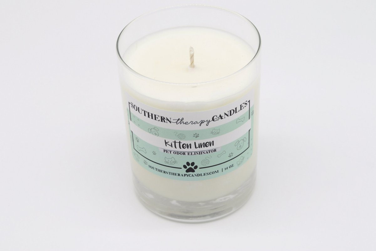 Southern Therapy Candles Kitten Linen Odor Eliminator Candle