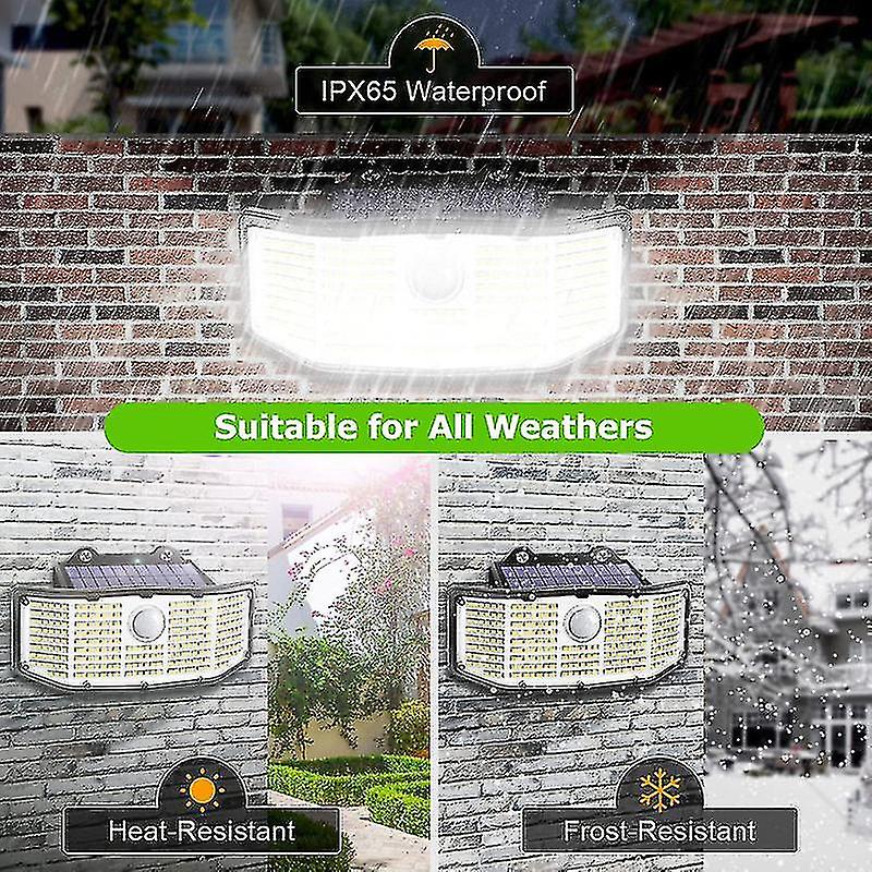 S Outdoor， 252 Led Solar Flood Security Lights Ip65 Waterproof