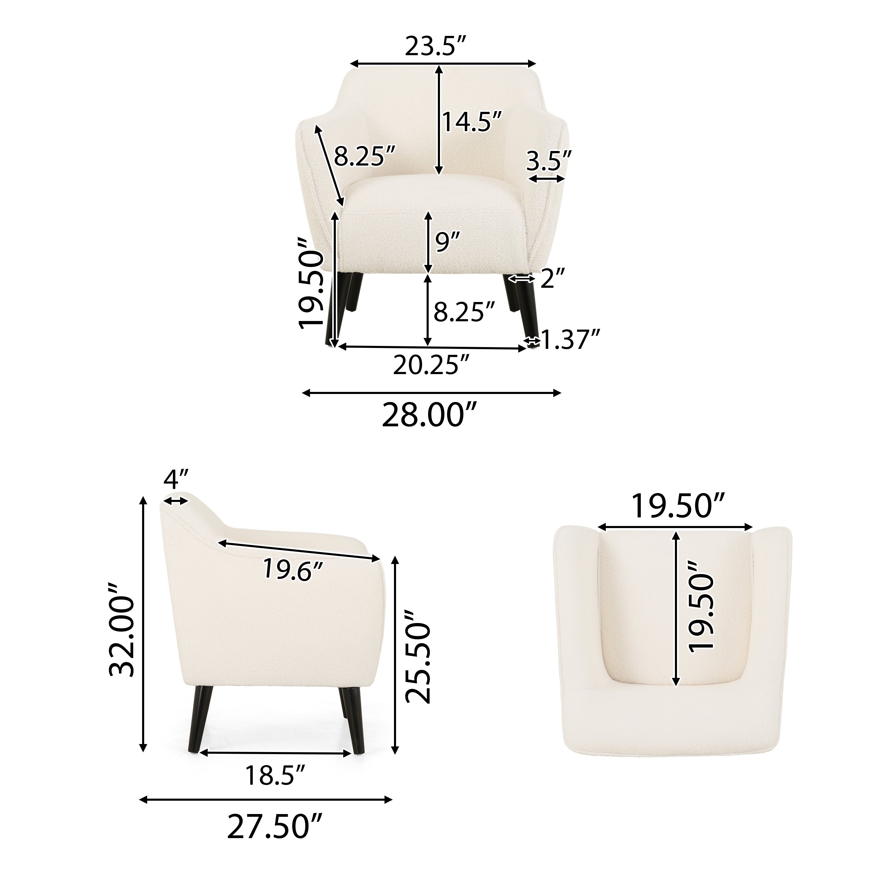 Classen Contemporary Upholstered Club Chair