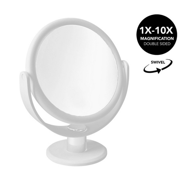 Vanity Rubberized 1x 10x Magnification Mirror Home Details