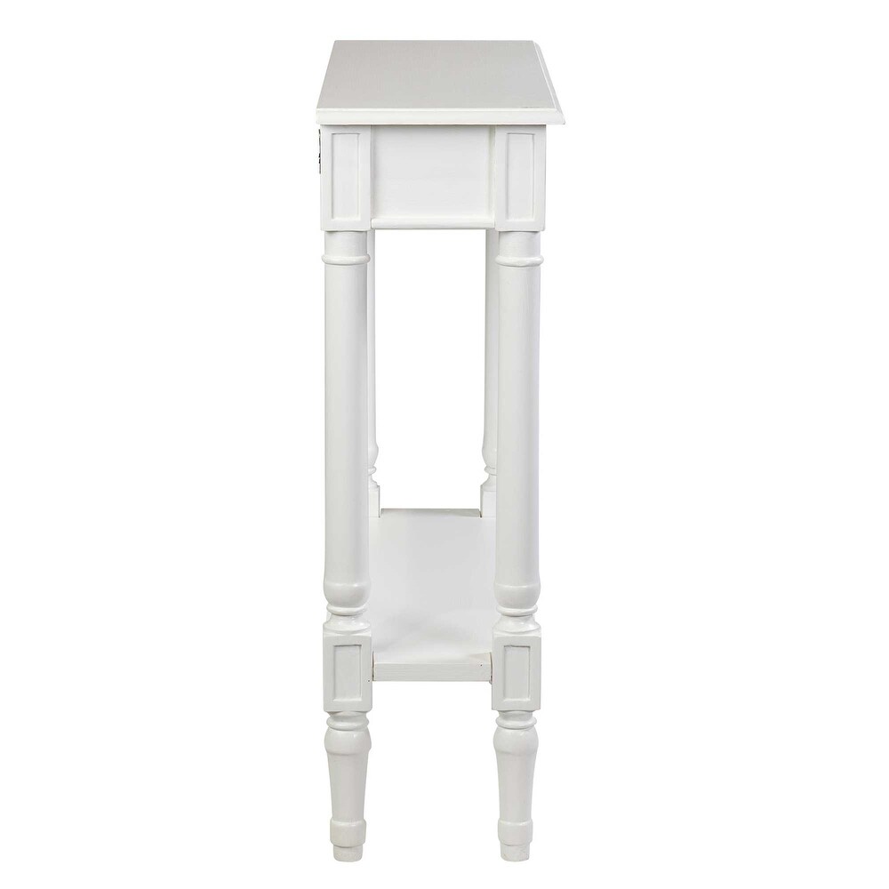 East at Main Wood Console Accent Table with Drawer