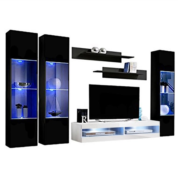 Fly CD3 34TV Wall Mounted Floating Modern Entertainment Center